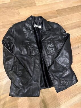 Marcel Kassini Vintage Black Leather Jacket